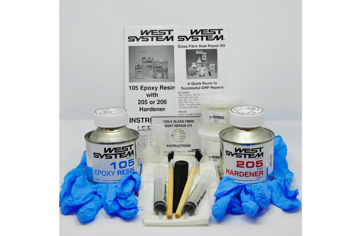 West System Kit De Reparo De Barco De Fibra De Vidro K Atualizado