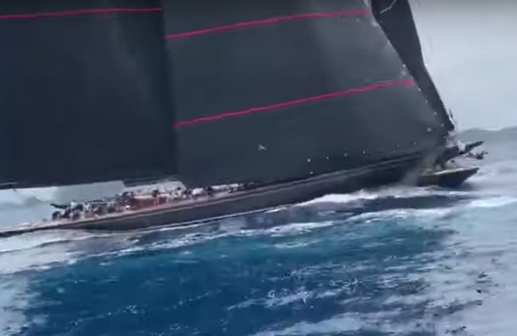 j class yacht collision