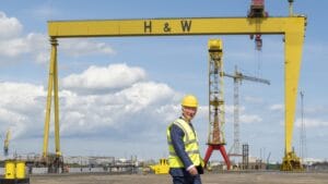Prince Charles Visit to Harland & Wolff Shipyard Belfast by David Cordner Photography