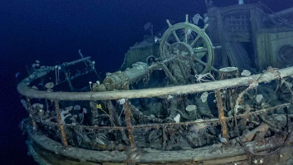 Shipwreck of Shackleton's Endurance .