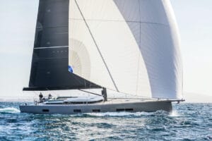 YYacht superyacht sailing boat on the water