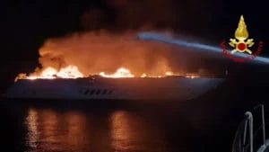 superyacht naseem fire