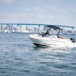 Boat in the water off San Diego. Part of Freedom Boat Club