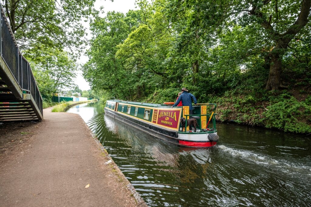 canal boat on canal