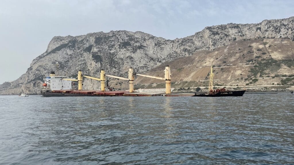 os35 off coast of Gibraltar