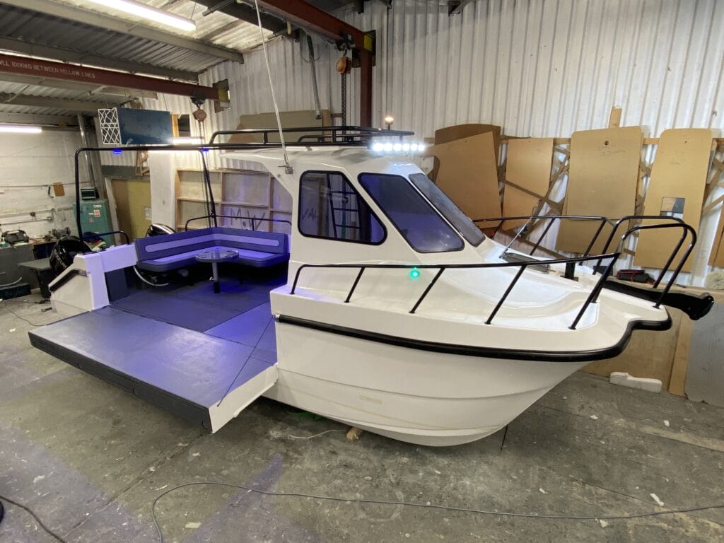 adventure family catamaran in build by RS and Cheetah Marine