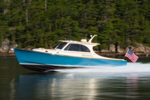 Hinckley Picnic Boat 40S in Somes Sound, Maine