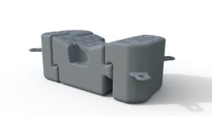 Great plastic cuboid float for modular dock