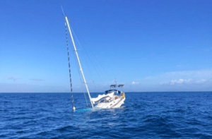 Orcas sink boat image courtesy of Maritime search and rescue team from Viana do Castelo