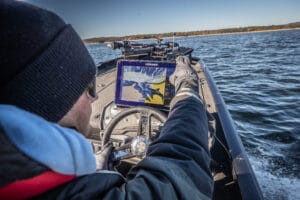 Lowrance HDS Pro onboard a RIB