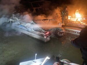 Settlers Trace Marina fire