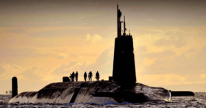 HMS Vanguard the submarine fixed with super glue