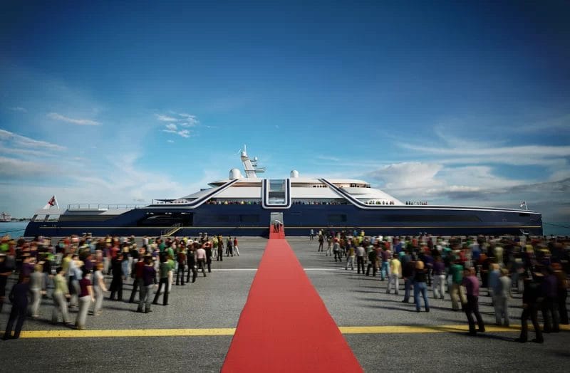 Vitrivius Yachts national flagship rendering