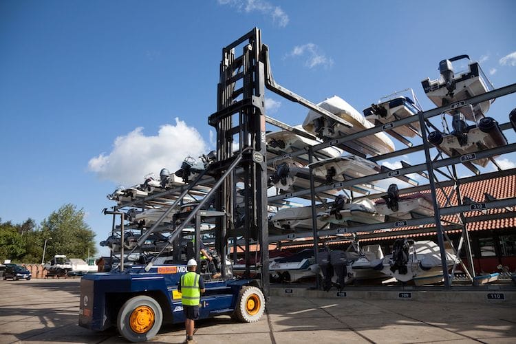 Dry Stack at MDL's Hamble Point Marina