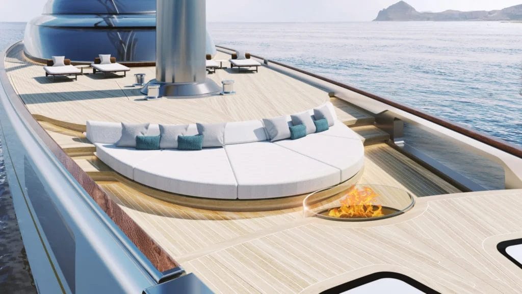 Perini Navi deck of 77m