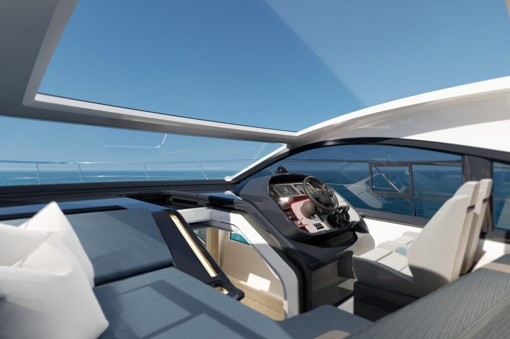 Fairline Targa 40 helm shot