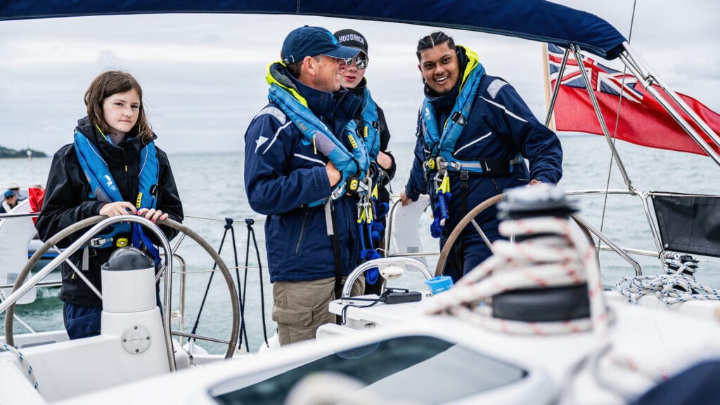 Nabeel Miah, far right, with some of his Trust crew