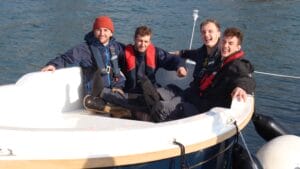 Boatbuilding Apprentices at Cockwells on a Duchy 21 - Image Credit Cockwells