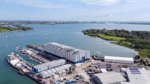 Aerial photo of Premier Trafalgar Wharf site