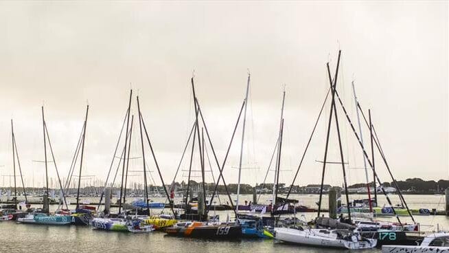 The Transat Jacques Vabre Class 40 fleet in Lorient © Vincent Curutchet / Alea