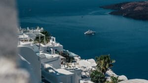 Greece harbour view.