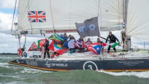 Maiden, winner of the Ocean Globe Race 2023-2024