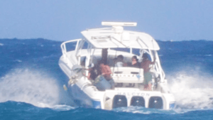 Video: Florida boaters caught dumping rubbish overboard during boozy Boca Bash