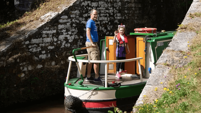 People on canal boat. Not reflective of the survey respondents who have lost faith in the trust