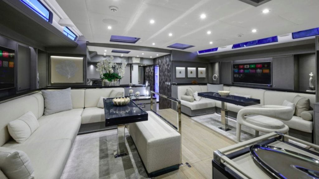 Interior of Mishi 88 with comfy looking sofas and useful tables