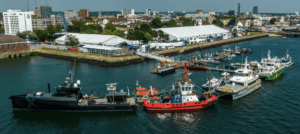 commercial boats at end of Seawork pier