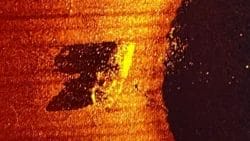 Sonar image of Shackleton's last ship Quest on the seafloor