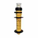 yellow cased maritime strobe light beacon product shot