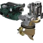 image of marine engine with propulsion unit