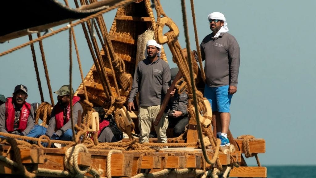 Magan Boat during the sea trials off the coast of Abu Dhabi.