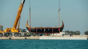 Magan Boat during the sea trials off the coast of Abu Dhabi -