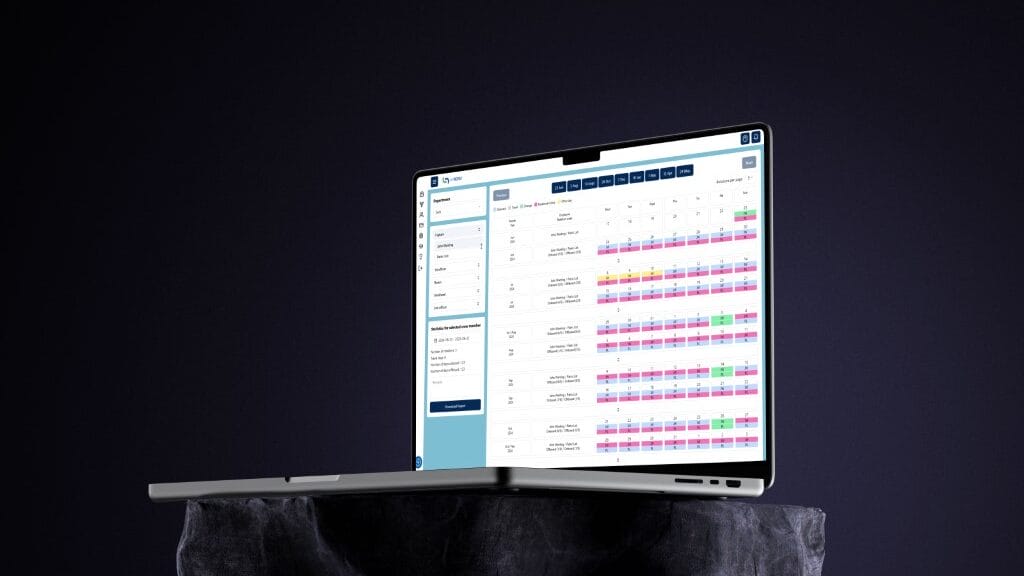 MyRotat superyacht crew management software.