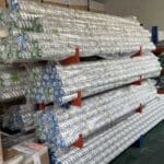 multiple antennae from Shakespeare Marine stacked up in a warehouse for marine distribution
