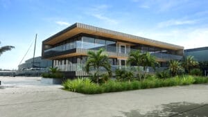 Rendering of the Boat Works' new office in Australia
