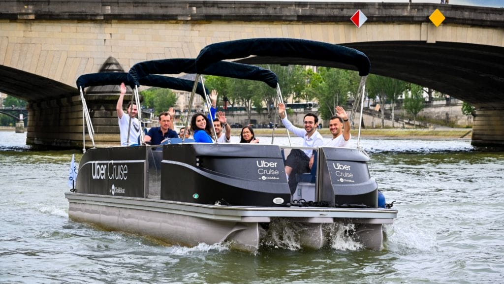 Uber Cruise vessel on the water.