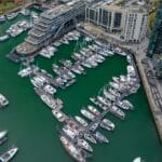 aerial view of South Coast & Green Tech Boat Show