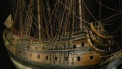 CGI image of historic British naval shipwreck