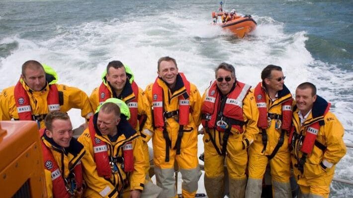 Daniel Craig with Ramsgate RNLI