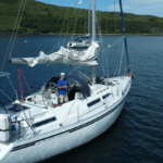 Mike Hallgarth on his yacht, Glad Eye Moody, before the incident