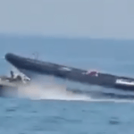 Moment Spanish police boat runs over migrant speedboat 0-4 screenshot