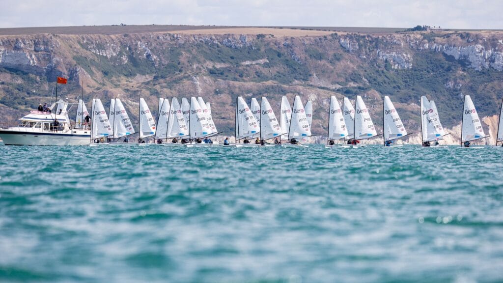 RS Aero fleet at sea