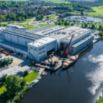 Aerial view of Royal Huisman yard