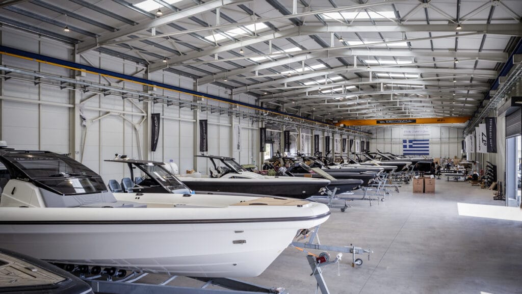 Inside the Technohull shipyard