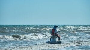 man on a jet ski