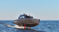 Candela Baltic Sea c-8 electric boat on foils