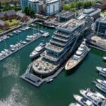 MDL Ocean Village Marina with superyacht berthed